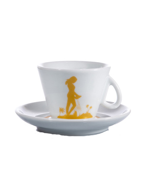 金杯咖啡 咖啡杯 意大利罗马万神殿TAZZA D'ORO CAFFE~~2件包郵