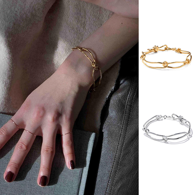 coldframe925银韩松结手链