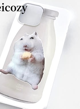 现货Leicozy CircleSquareShopMilk牛奶手机壳老鼠大黄油蛋糕支架
