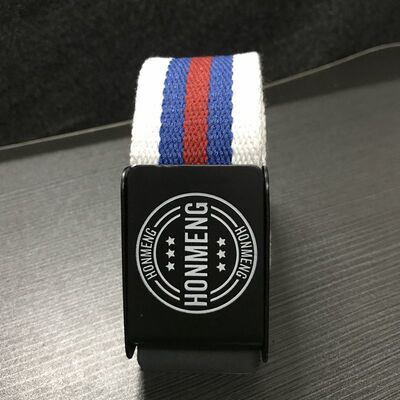 潮流皮带男学生青年韩版百搭简约潮人帆布腰带青少年潮牌编织裤带