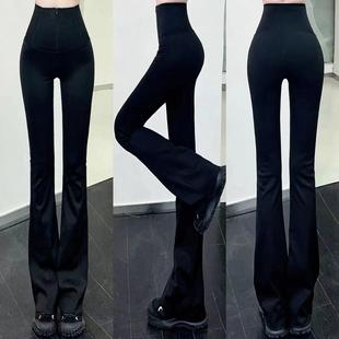 外穿瑜伽健身小脚裤 卡卡官方正品 十九代双压高腰收腹拉链鲨鱼裤