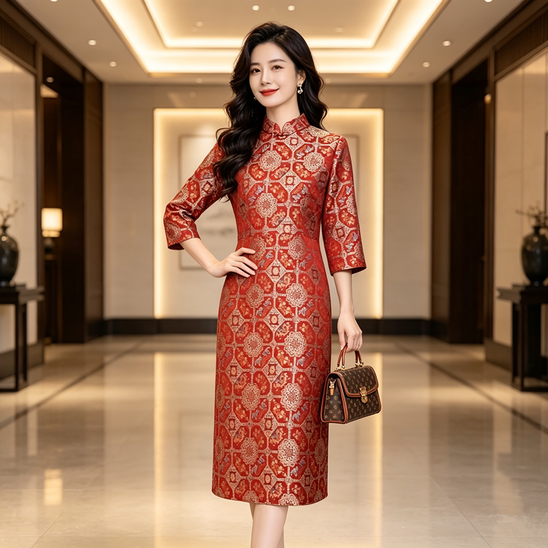 香薇姿2026秋季高端妈妈婚宴礼服图片