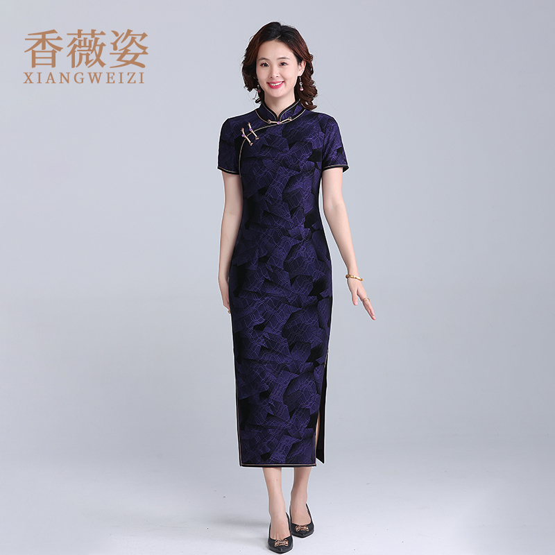 新中式旗袍2025新款夏季中国风夏季高端妈妈宴会礼服裙子平时可穿