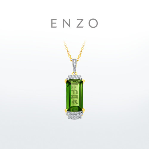 ENZO18K金碧玺钻石吊坠