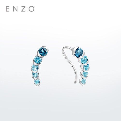 ENZO18K金多彩宝石耳饰