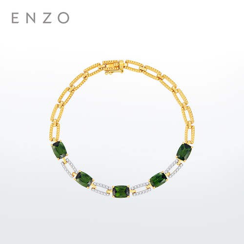 ENZO18K金碧玺钻石手链