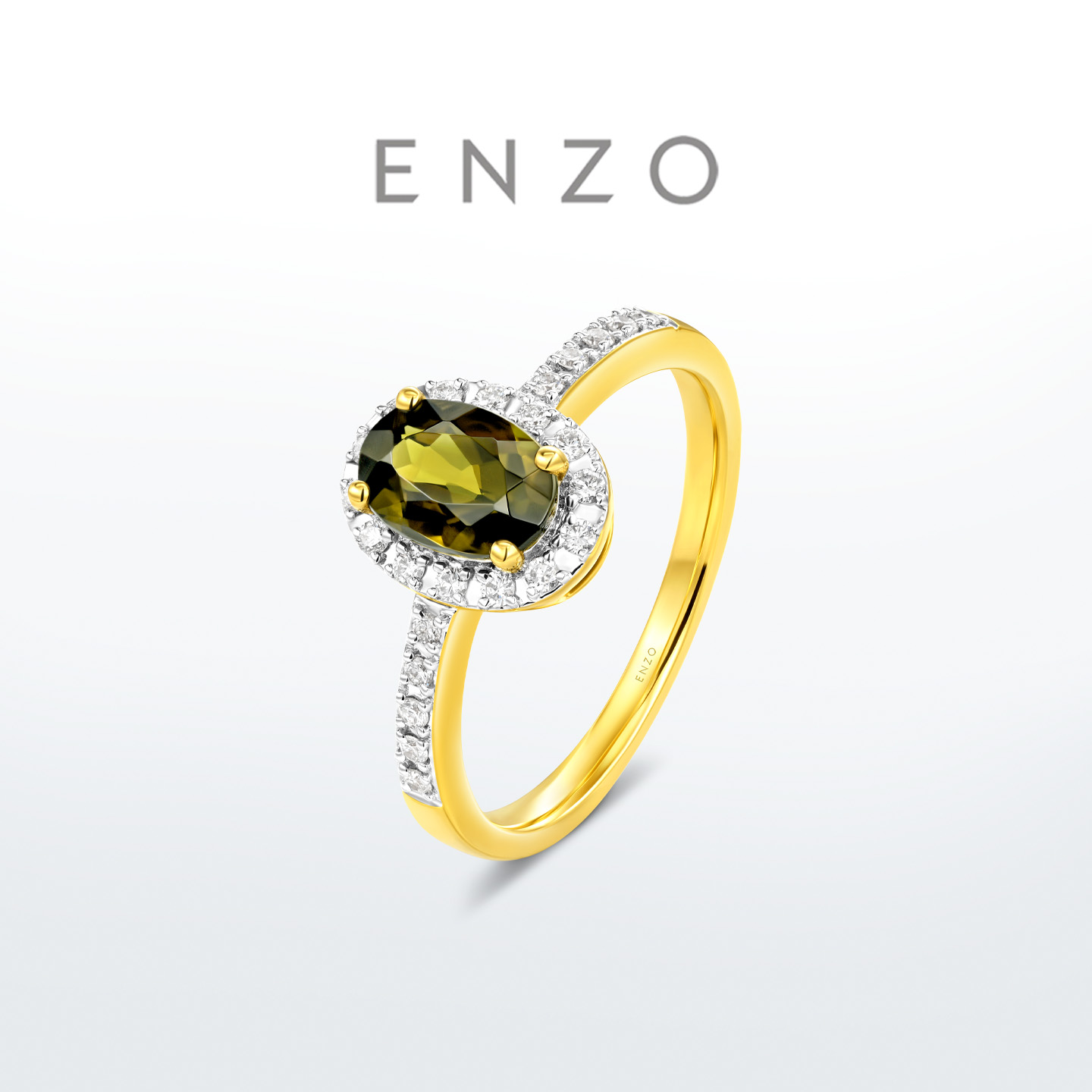 ENZO18K金碧玺钻石戒指