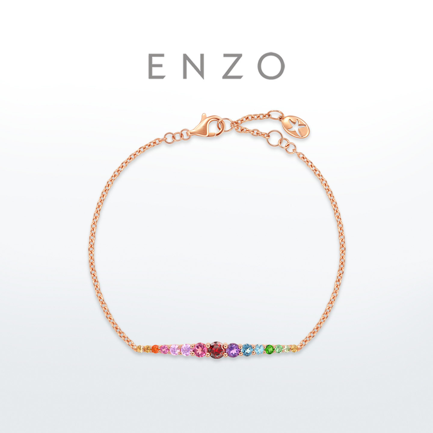 ENZO18K金多彩宝石手链