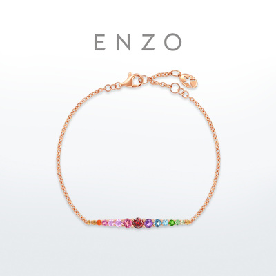ENZO18K金多彩宝石手链