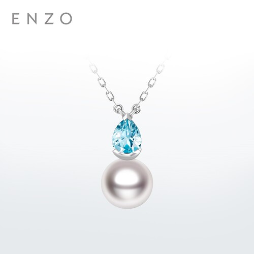 ENZO18K金海水珍珠项链