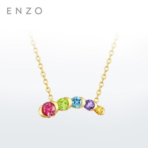 ENZO18K金多彩宝石项链
