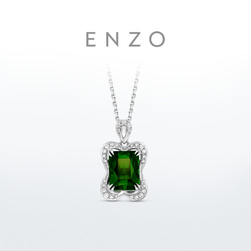 ENZO18K金碧玺钻石吊坠