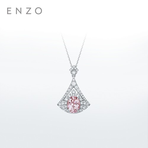 enzo18K金摩根石钻石项链