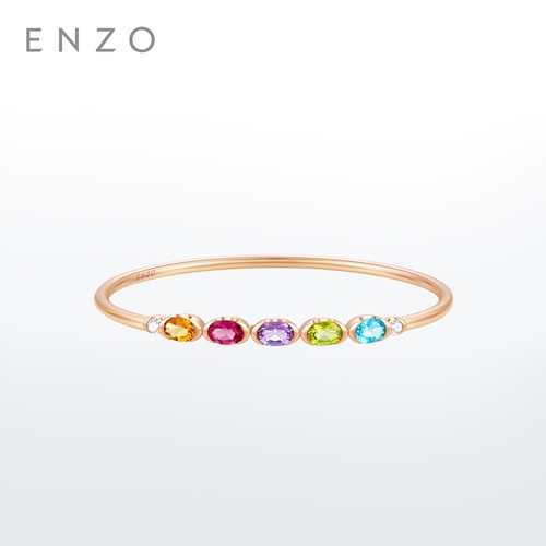 ENZO18K金多彩宝石手镯