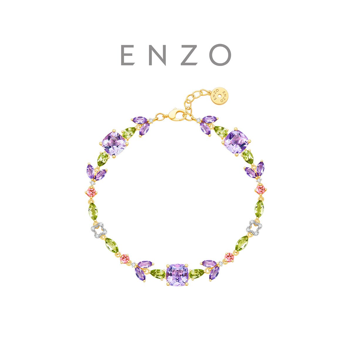 ENZO18K金紫藤花手链女送礼悦己 EZV8829