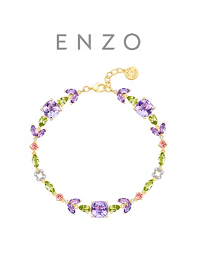ENZO18K金紫藤花手链女送礼悦己 EZV8829