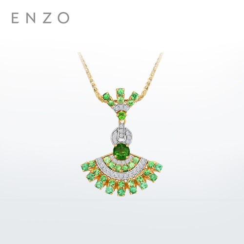 ENZO18K金多彩宝石吊坠