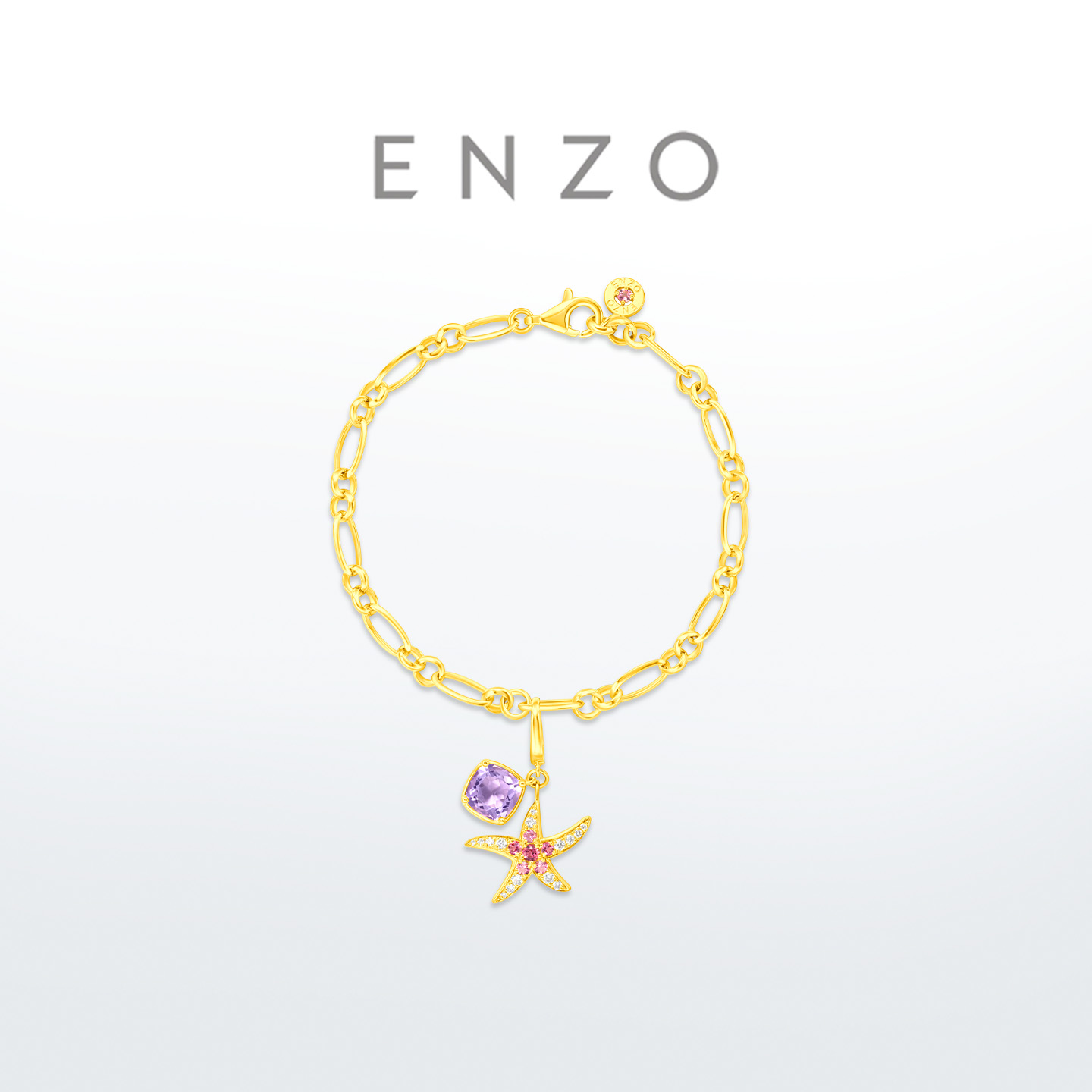 周大福ENZO暖雾海星手链