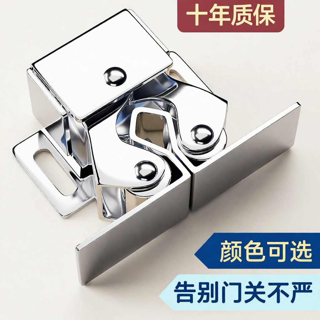 家具柜门碰配件碰珠卡扣老式门夹扣锁扣强力小磁吸五金件