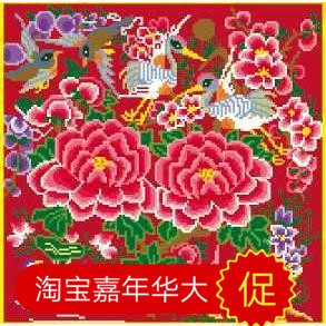 []503新款民族风手工绣十字绣背带心5D印花四季通用满绣不褪色包