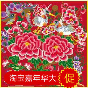 []503新款民族风手工绣十字绣背带心5D印花四季通用满绣不褪色包