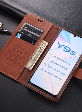 vivoY9s手机壳翻盖S5保护套全包Y7s皮套防摔Y5s软插卡男女钱包款