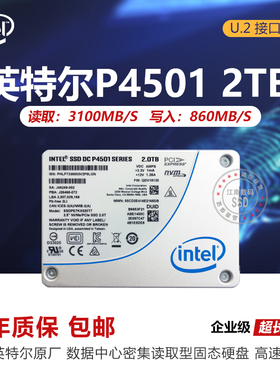 英特尔P4501 2T P4510 1T U.2 PCIE固态硬盘PM983 P4600
