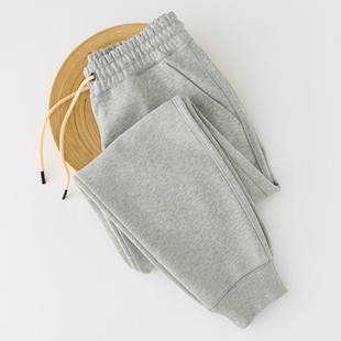 秋冬新款 女士休闲运动裤 小脚宽松舒适 纯棉卫裤 100%棉重磅470G厚款