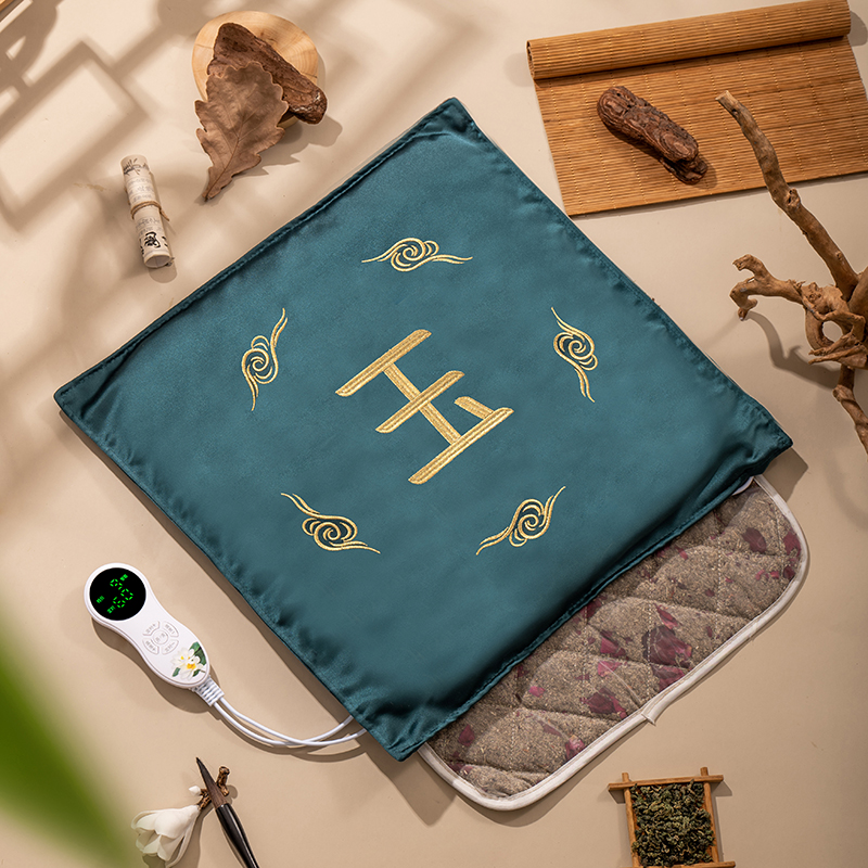 电加热艾绒坐垫艾灸蒲团艾草热敷包养生发热垫家用坐灸理疗毯座垫