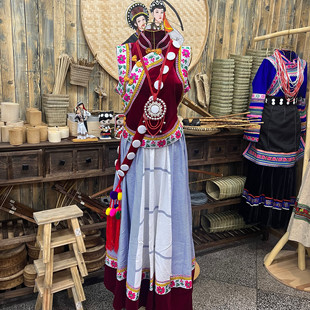 傈僳族服装服饰配饰 私人高端定制版 民族服装服饰批发 正品