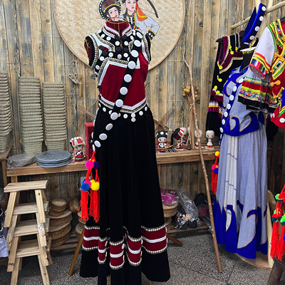 傈僳族服装服饰配饰 私人高端定制版 民族服装服饰批发 正品