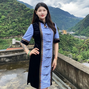 娜娜程同款傈僳族服装 私人高端定制 民族服装服饰配饰批发正品