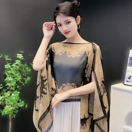 春夏印花韩版女防晒多用披肩围巾