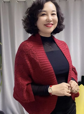 春秋冬镂空宽松韩版时尚保暖披肩