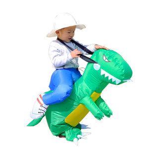 恐龙充气服儿童 网红小恐龙衣服充气恐龙服装搞怪坐骑裤装扮道具