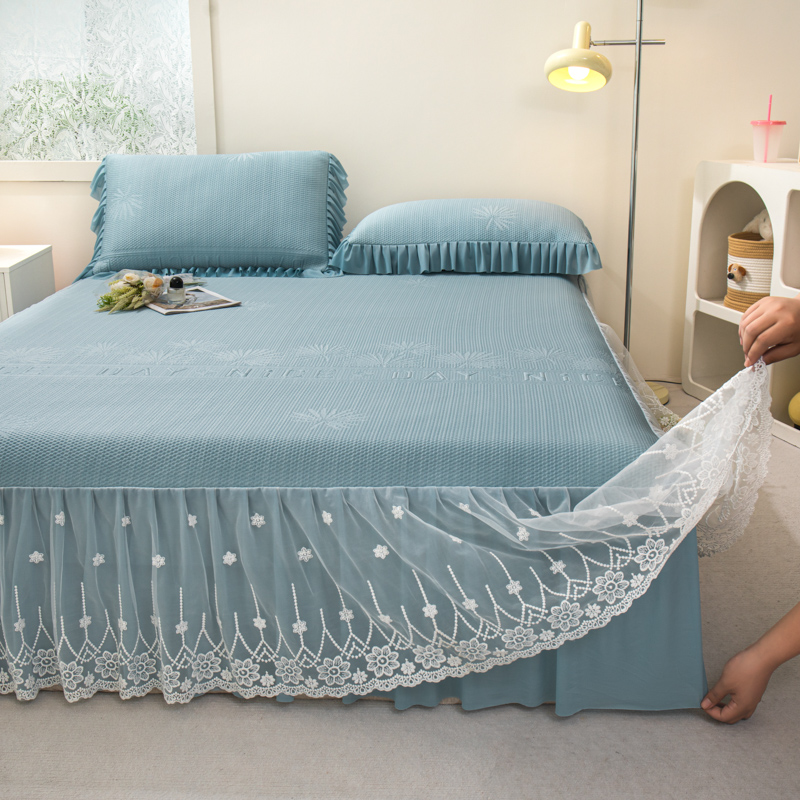 PE夏季床裙款乙纶高档冰豆豆凉感