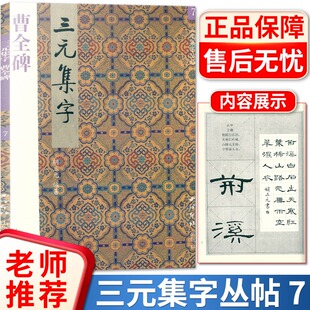 三元集字丛帖6 草全碑三元集字 草全碑体毛笔书法练字帖 胡三元 著西泠印社 智品正版