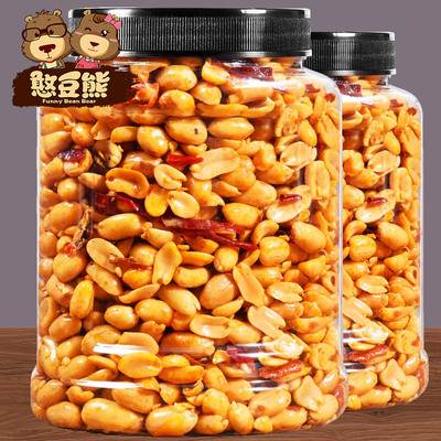憨豆熊5斤装香辣五香花生米