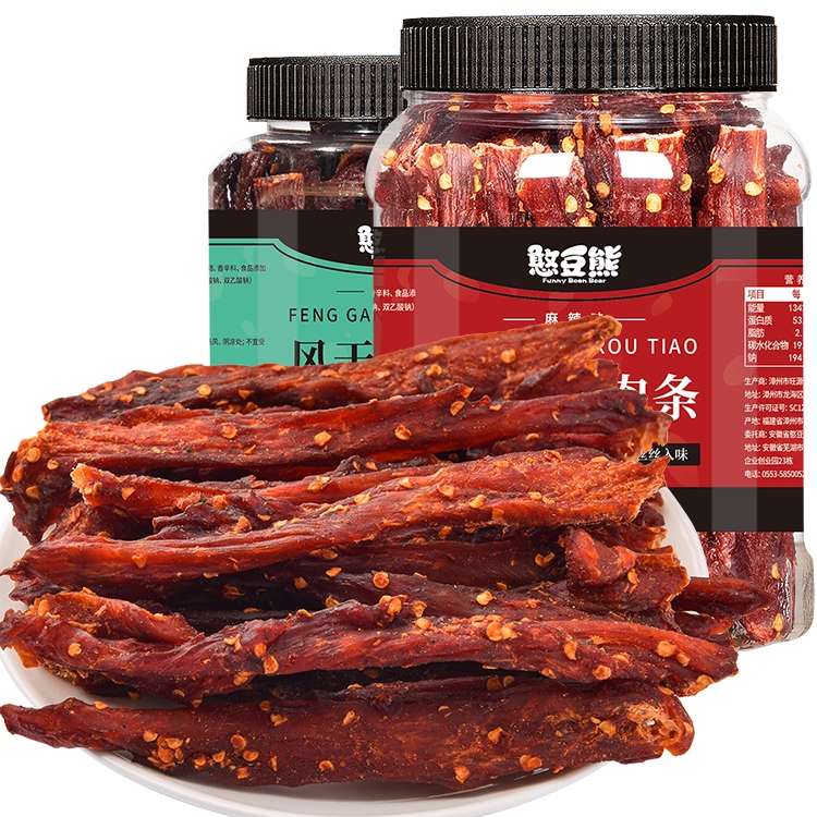 风干鸡肉干500g耐嚼高蛋白零食