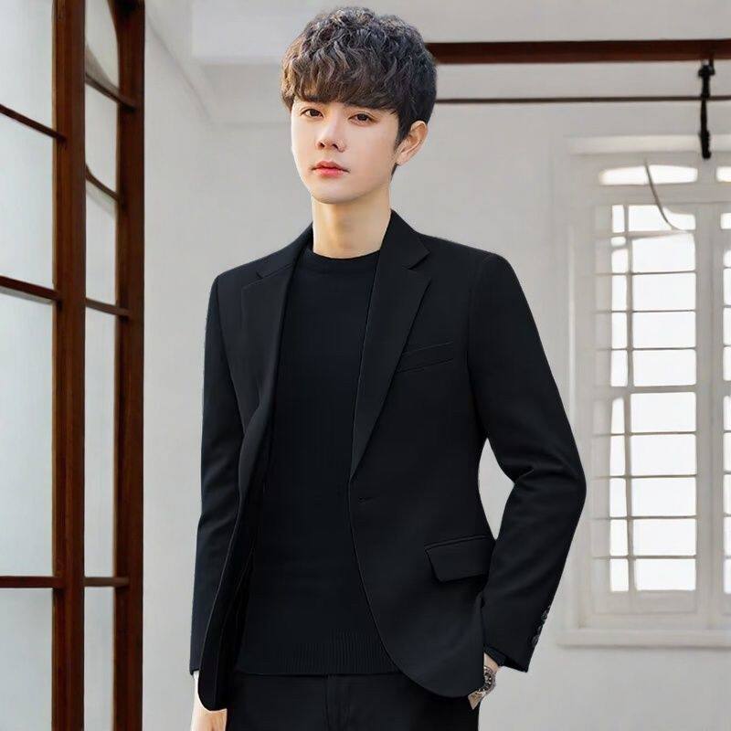 정장 정장 남성 캐주얼 정장 웨딩 영국 한국식 트렌디 슬림 하이 엔드 젊은 대학생 남성 정장
