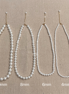 fever同款珍珠项链轻奢小众法式高级感施家品质锁骨链颈链毛衣链