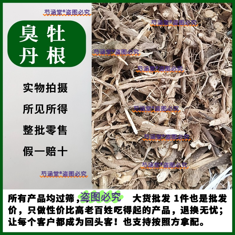 臭牡丹根中草药纯根农村新鲜材臭八宝臭脑壳臭枫草苗新货