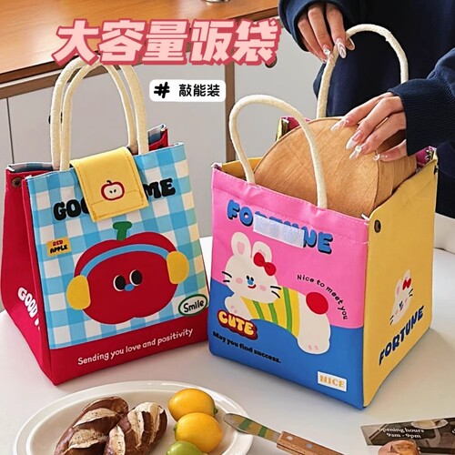 卡通可爱饭盒袋便当包手提袋