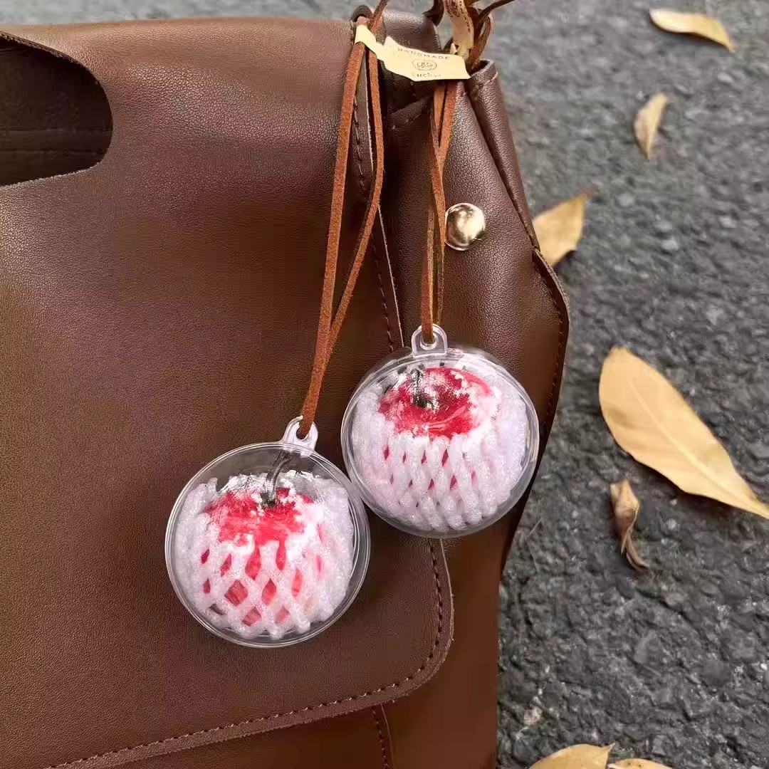 【包你苹安】苹果挂件平安果挂件圣诞节小挂件可爱钥匙扣好运挂件