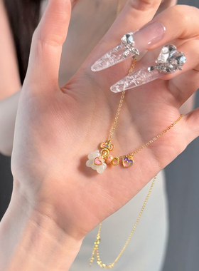 马年本命年田玉吊纯银项链