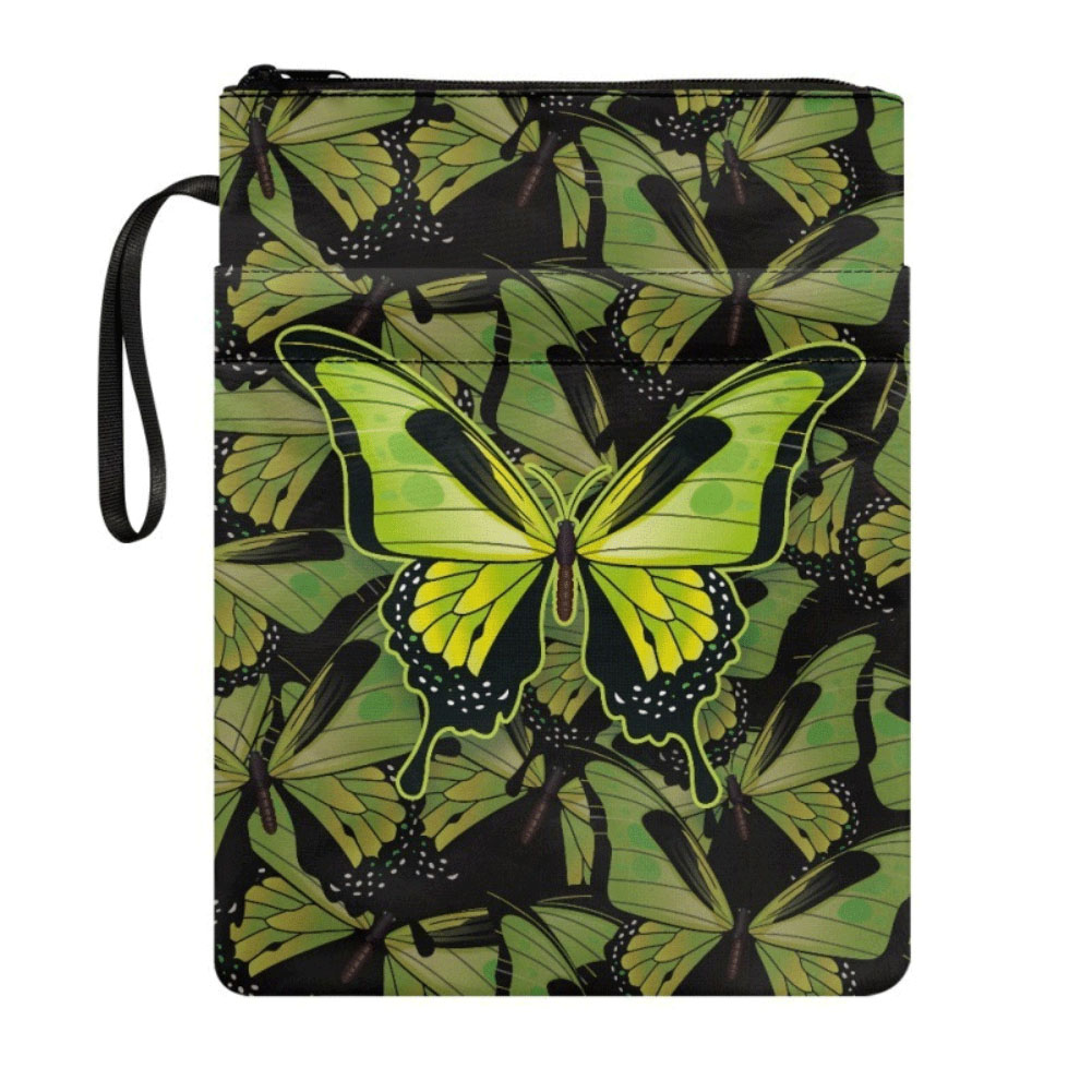 熊猫羊驼拉链书套涤纶书籍保护套新款收纳包手提文具袋大容量Temu