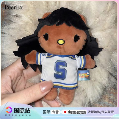 日本PeerEx美式黑皮kitty挂件说唱嘻哈歌手凯蒂猫公仔包包钥匙扣