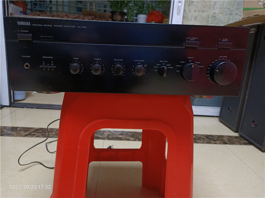 二手原装进口 雅马哈ax 490 纯功放2.0立体声hifi音乐发烧放大器