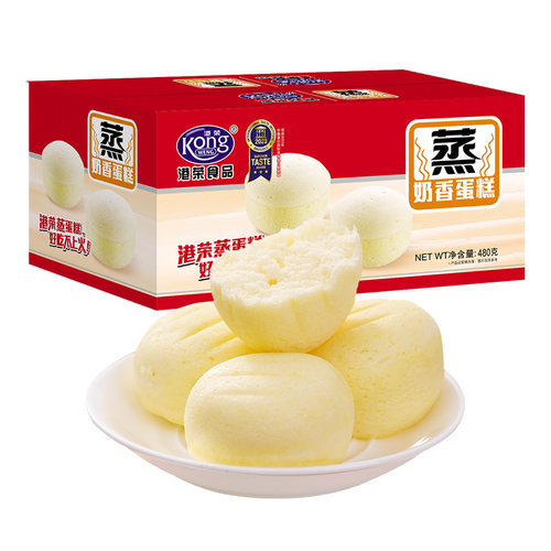 港荣蒸蛋糕面包早餐整箱
