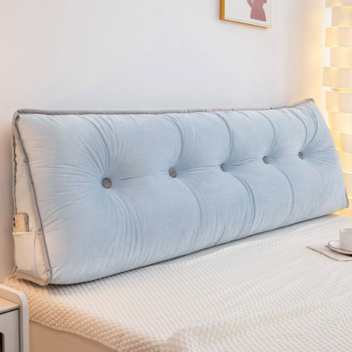 三角卧室床头软包靠背可拆洗床上看手机靠枕护腰榻榻米防撞靠垫